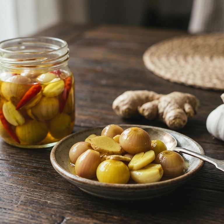 Atjar Bawang Koening (gele uien op zuur)