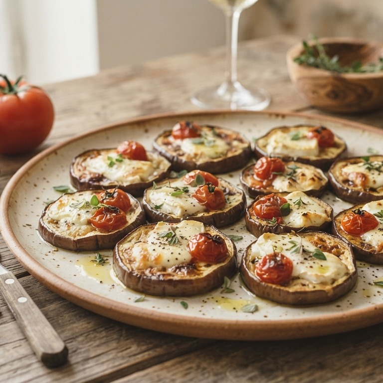 Aubergine met geitenkaas