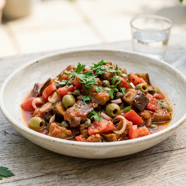 Aubergine-tomatensalade