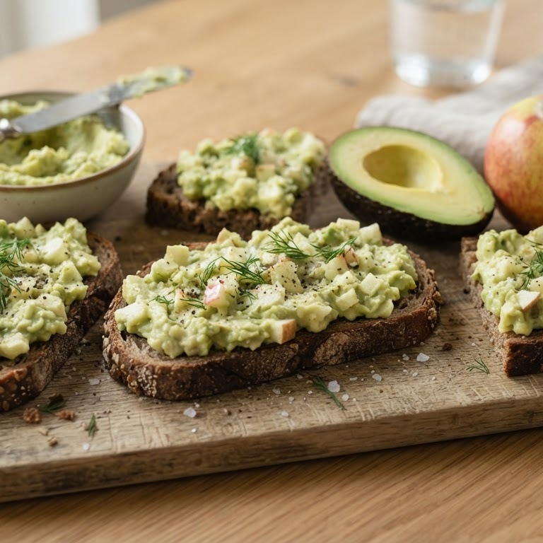 Avocado-appelbroodbeleg