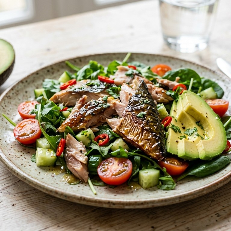 Avocado-makreelsalade