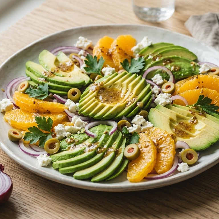 Avocado-sinaasappelsalade