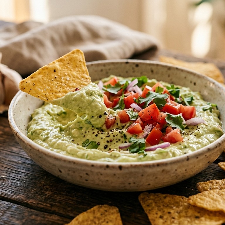 Avocado-yoghurtdipsaus met koriander