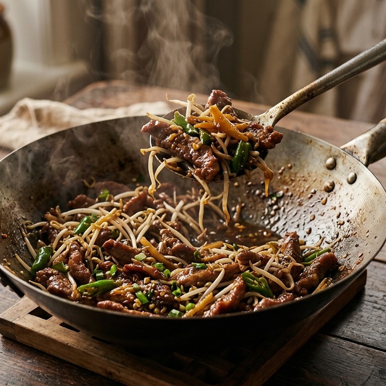 Babi djahe (hamlappen met gember en taugé)