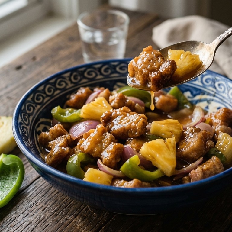 Babi manis asem (zoet varkensvlees)