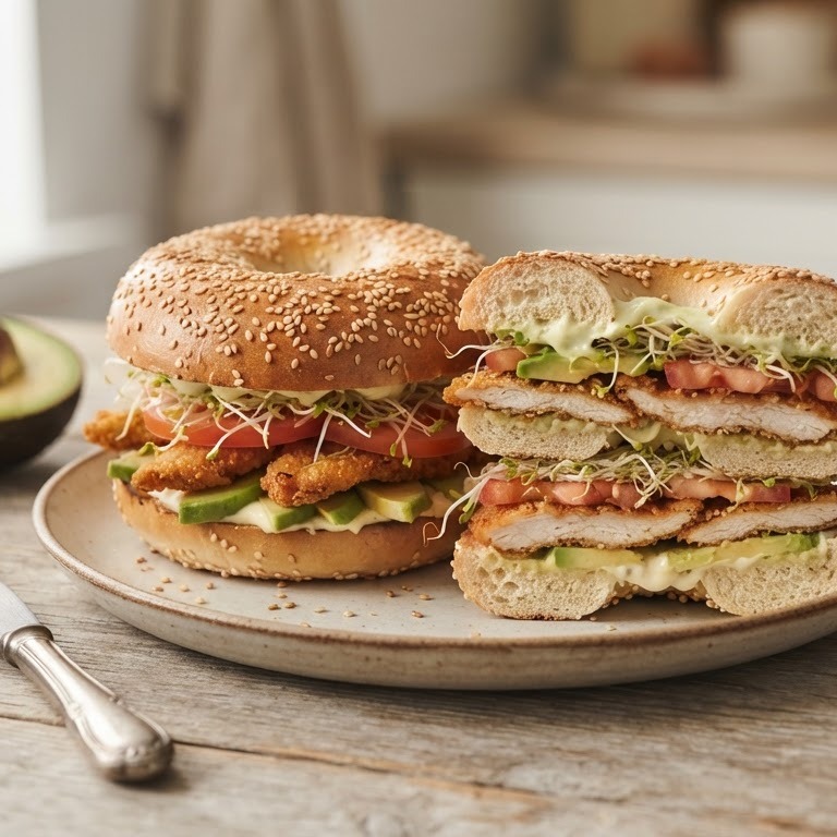 Bagels met kip