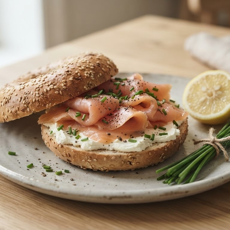 Bagels met zalm