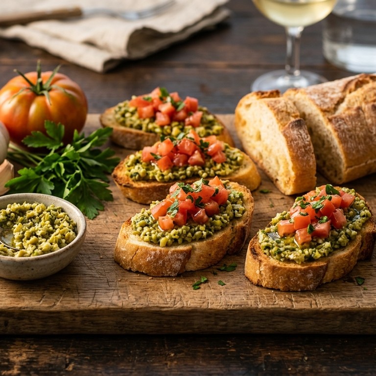 Baguette met olijventapenade