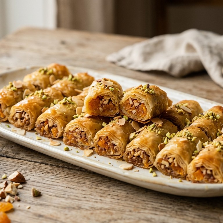 Baklava met arbikozen en amandelen