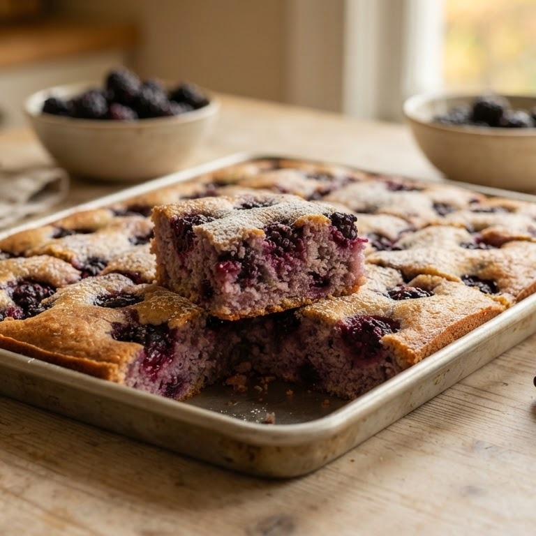 Bakplaat met bramencake