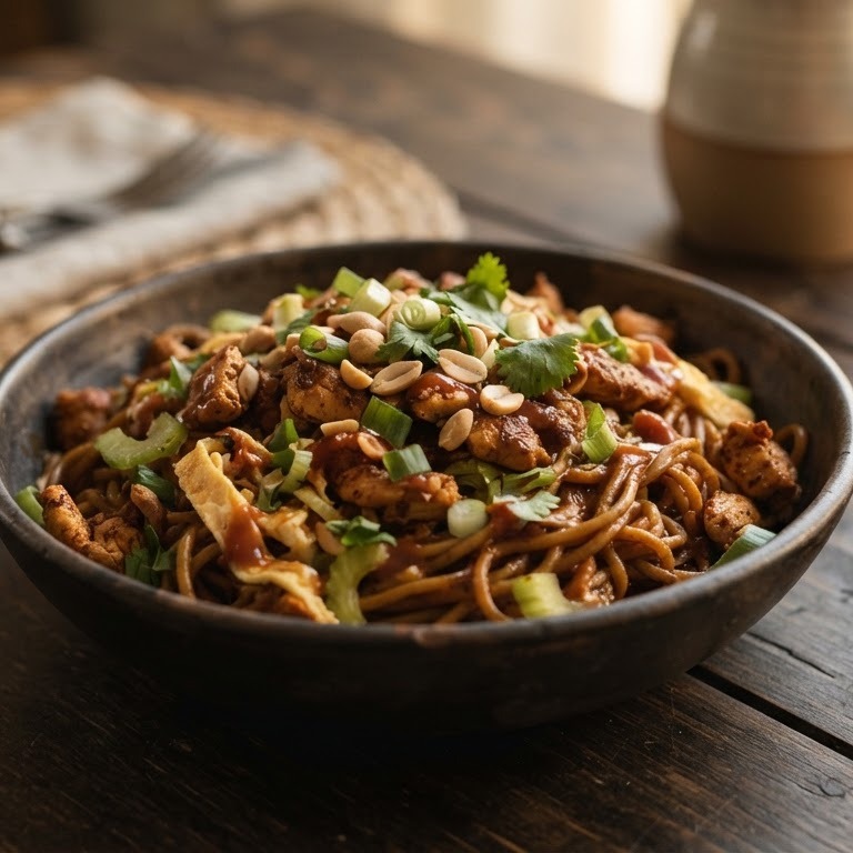 Bami met shoarmavlees
