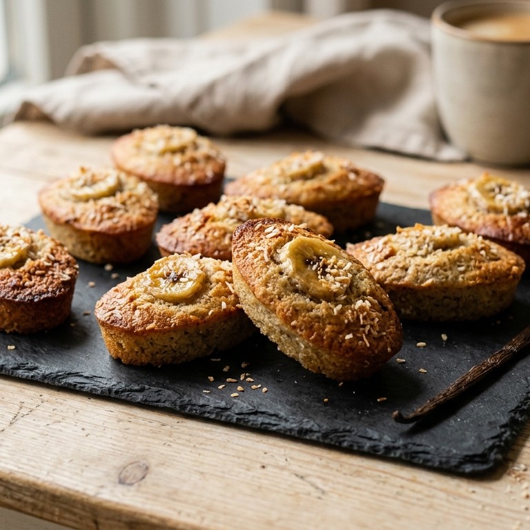 Banaan-kokos financiers