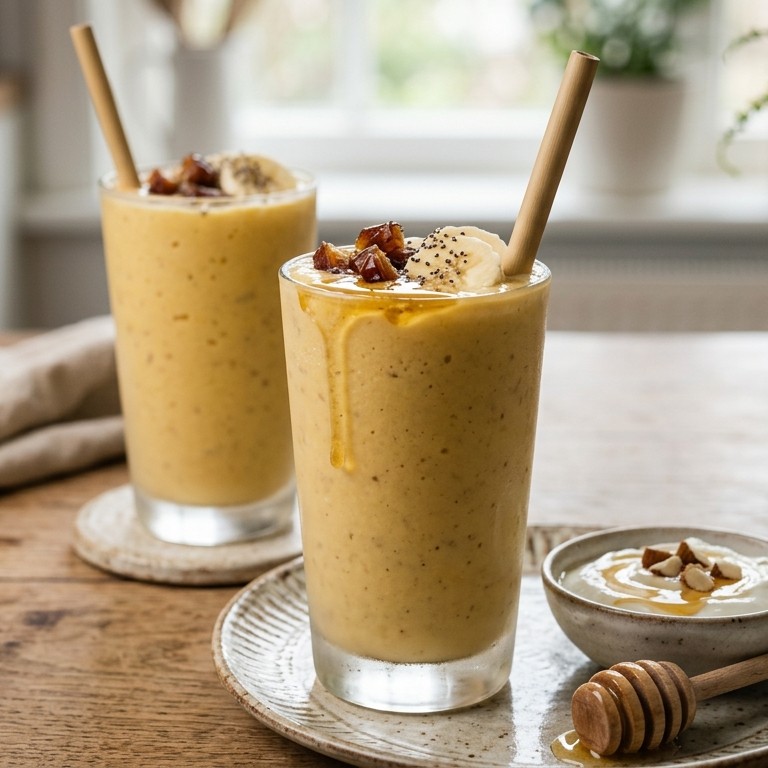 Banaan-mango-dadels-smoothie