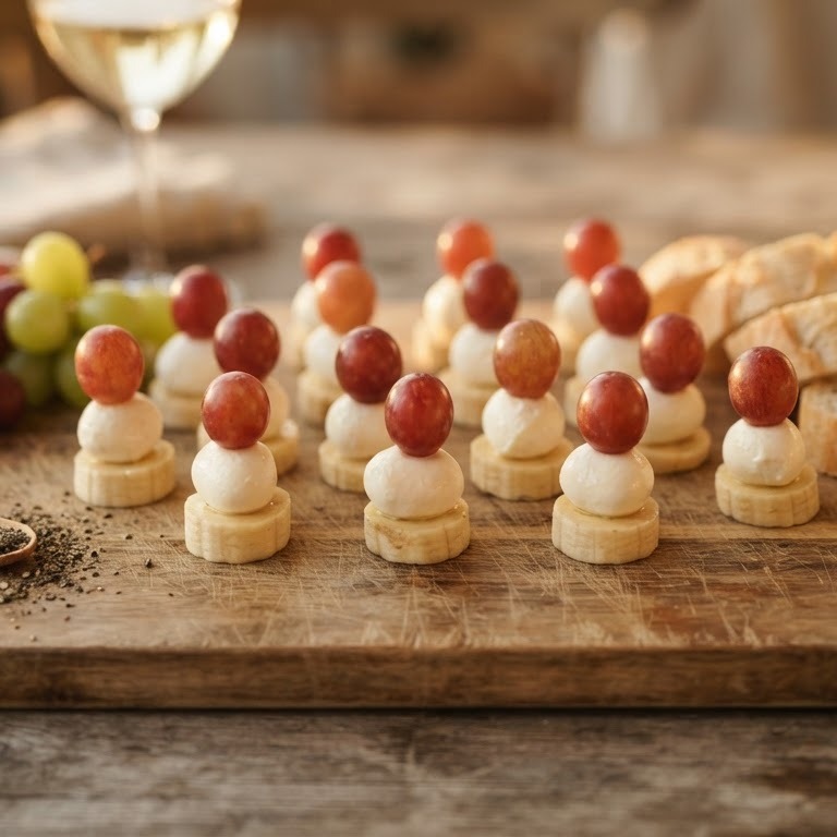 Banaan-mozzarella hapjes
