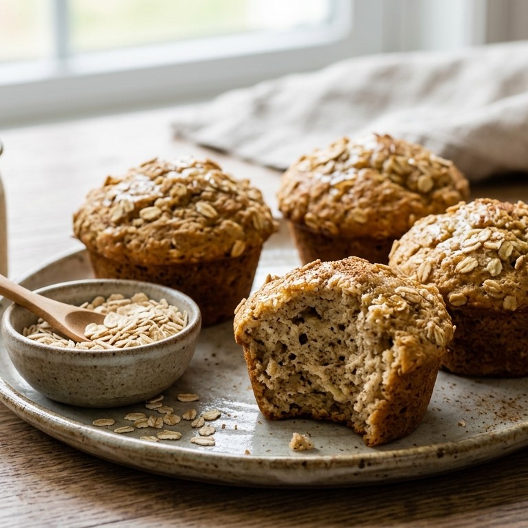 Banaanmuffins met honing