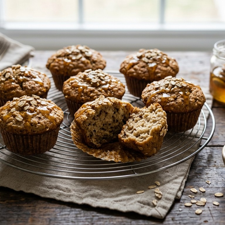 Banaanmuffins met honing
