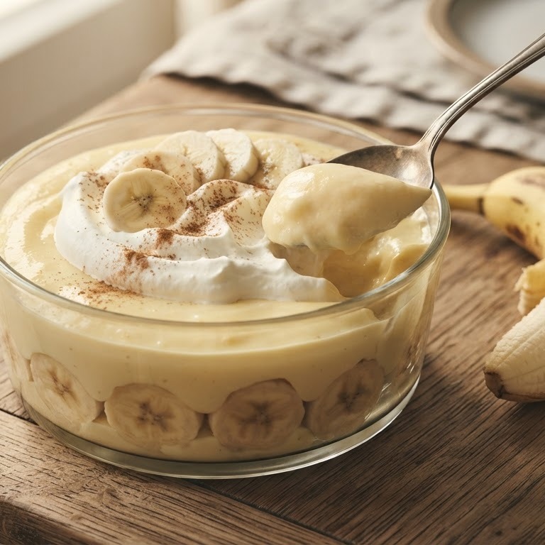 Bananen custard