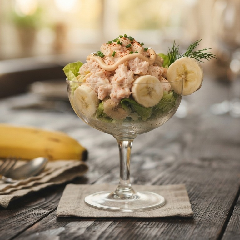 Bananen-krabcocktail