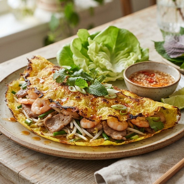 Banh Xeo (Vietnamese gelukspannenkoek)