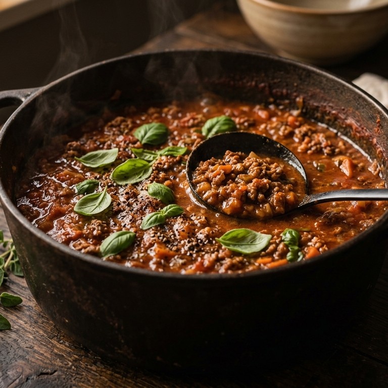Basis recept; tomatensaus met gehakt
