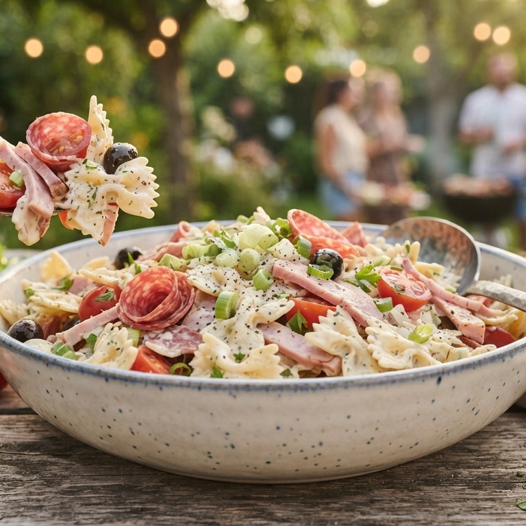 BBQ koude pasta