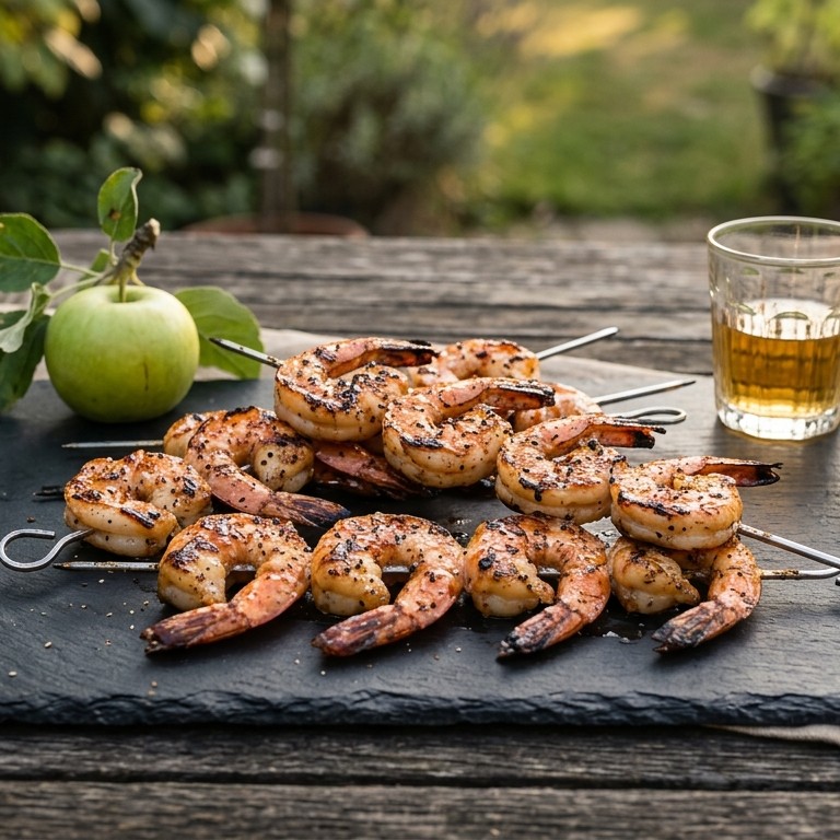BBQ Normandische gambaspies