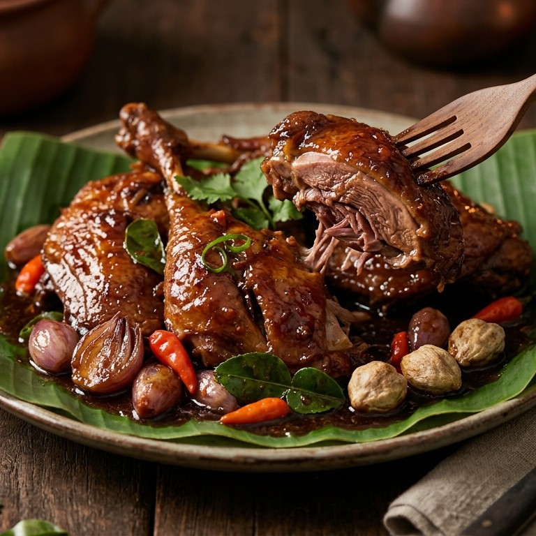 Bebek Bali (licht gekruide eend met sojasaus)
