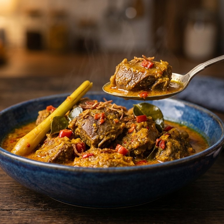 Bebek boemboe besengèk pedis (zeer pittig gekruide eend)