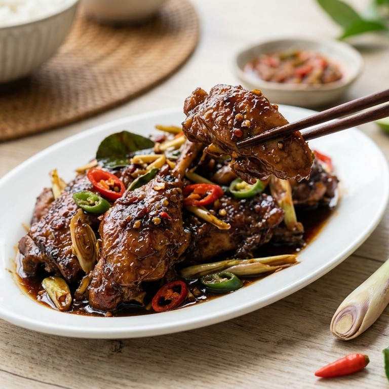 Bebek ritja ritja (licht gekruide eend)