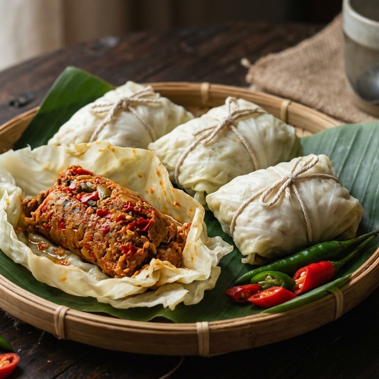 Bebotok daging pedis (pittig gekruid gehakt gerecht)