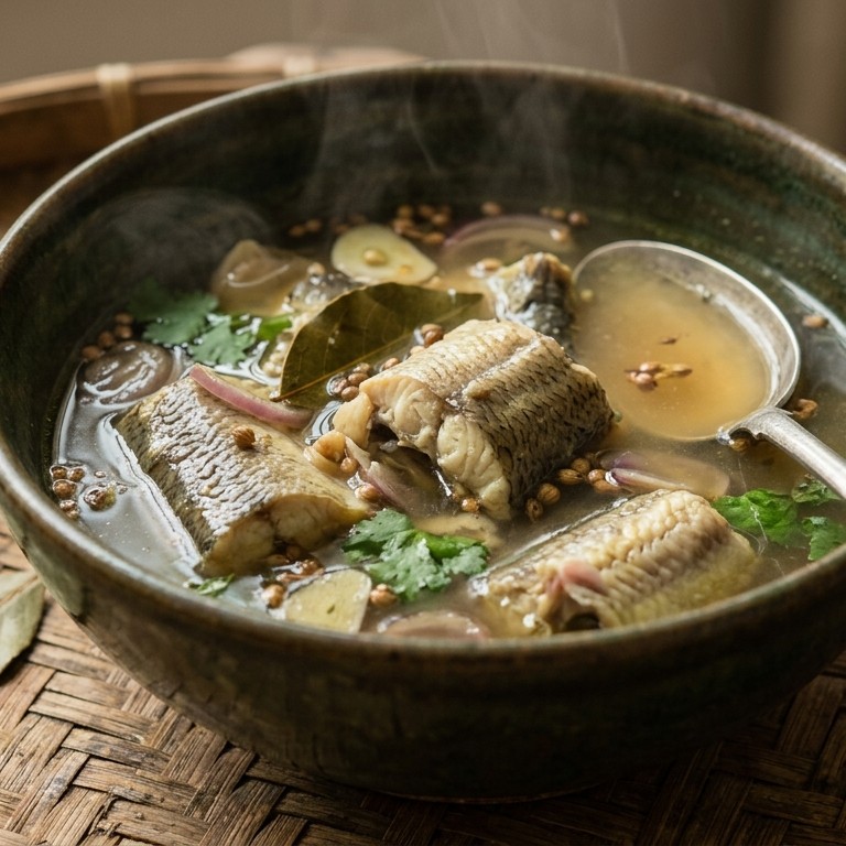 Belut kaldu (paling in bouillon)