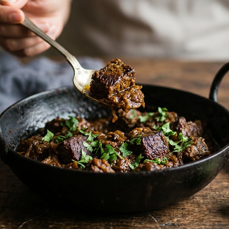 Bhuna gosht  (droge biefstukcurry)