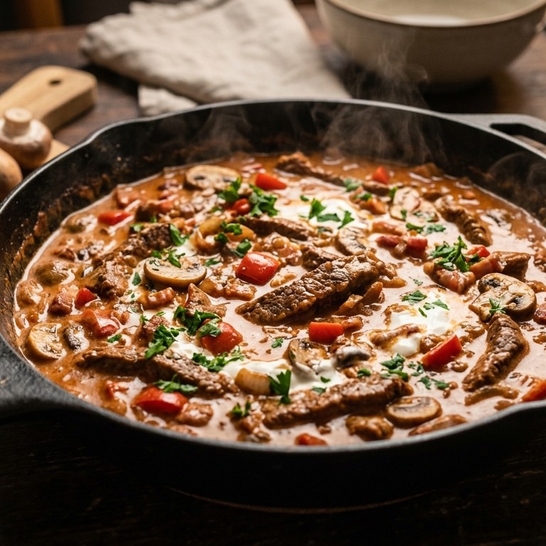 Biefstuk Stroganoff