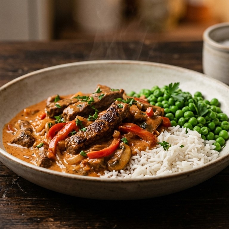 Biefstuk Stroganoff