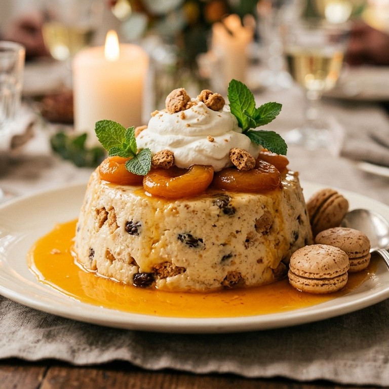 Bitterkoekjespudding met boerenmeisjes