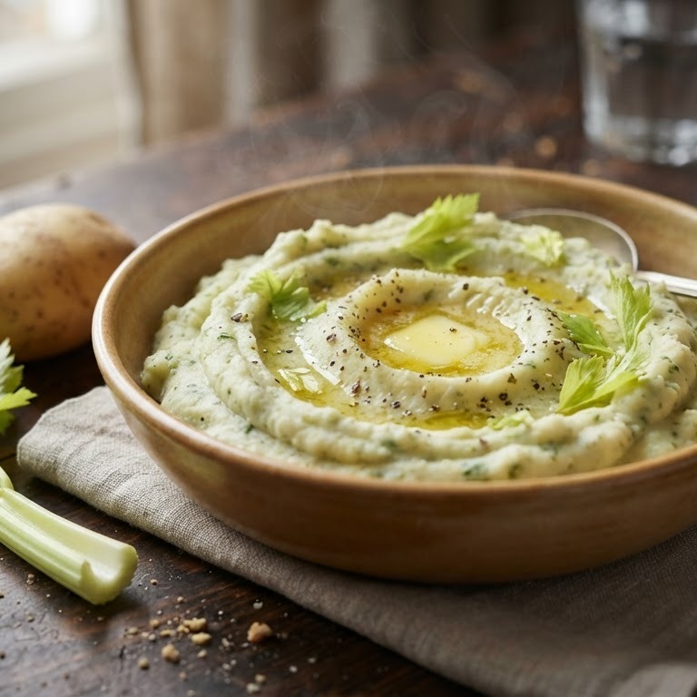 Bleekselderijpuree