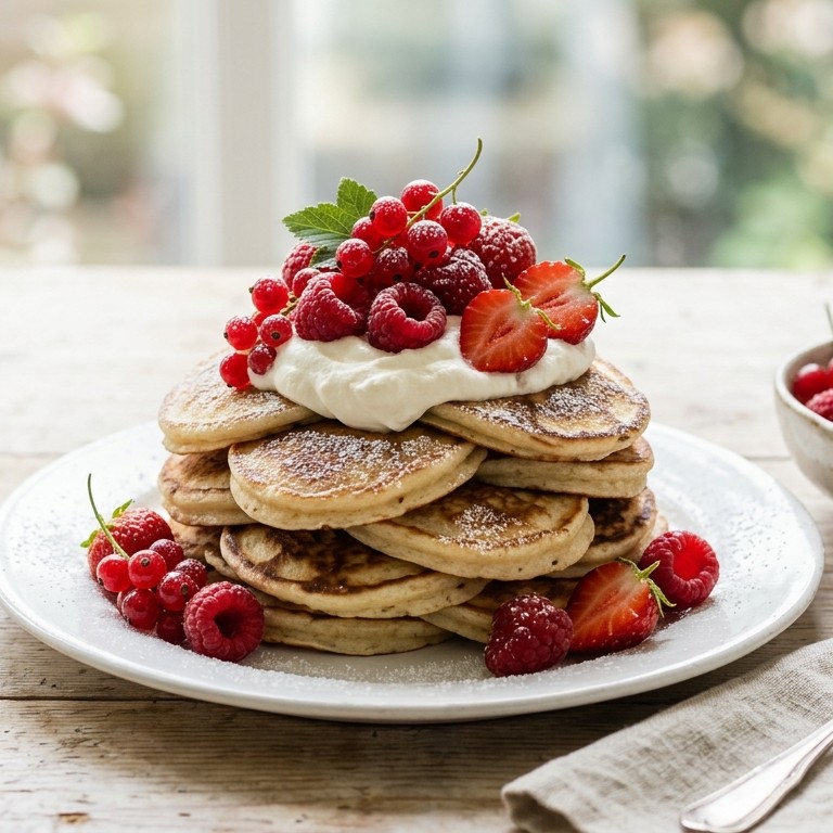 Blini met rood fruit