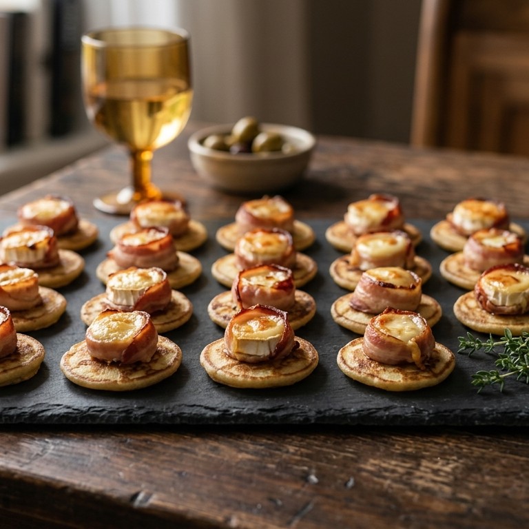 Blini's met geitenkaas