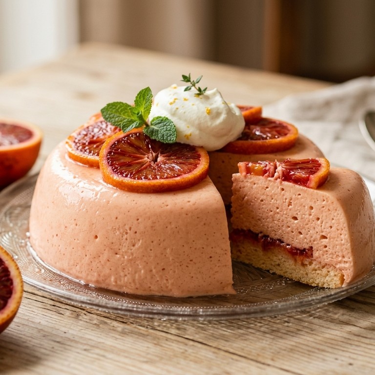 Bloedsinaasappelbavarois