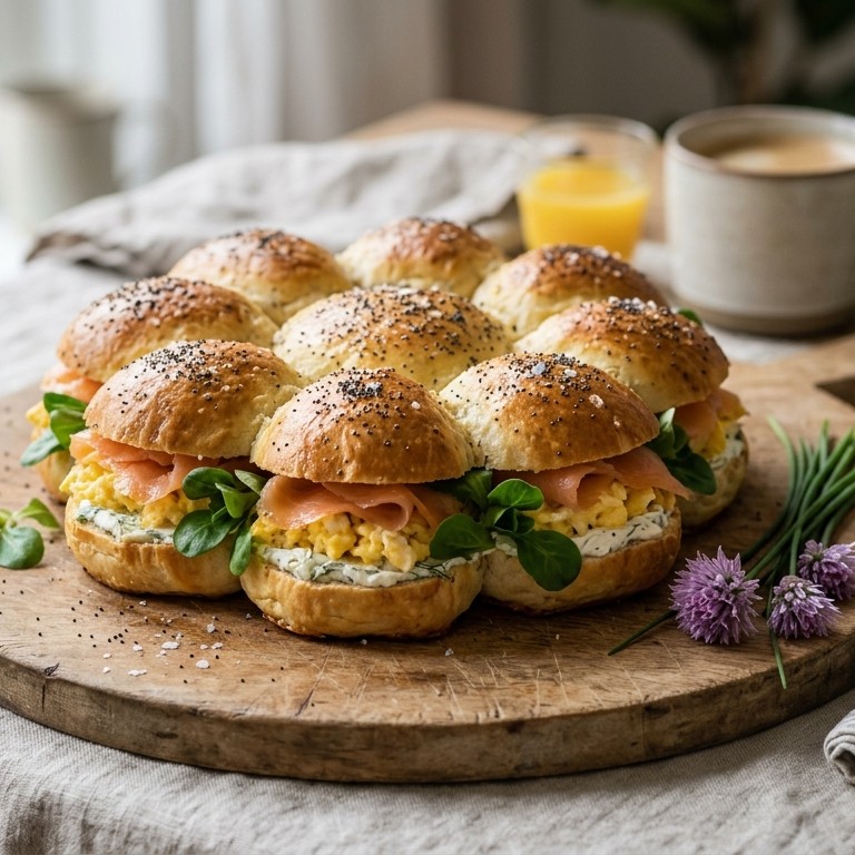 Bloembrood met zalmfilet