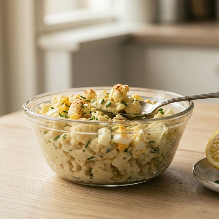 Bloemkool eier salade