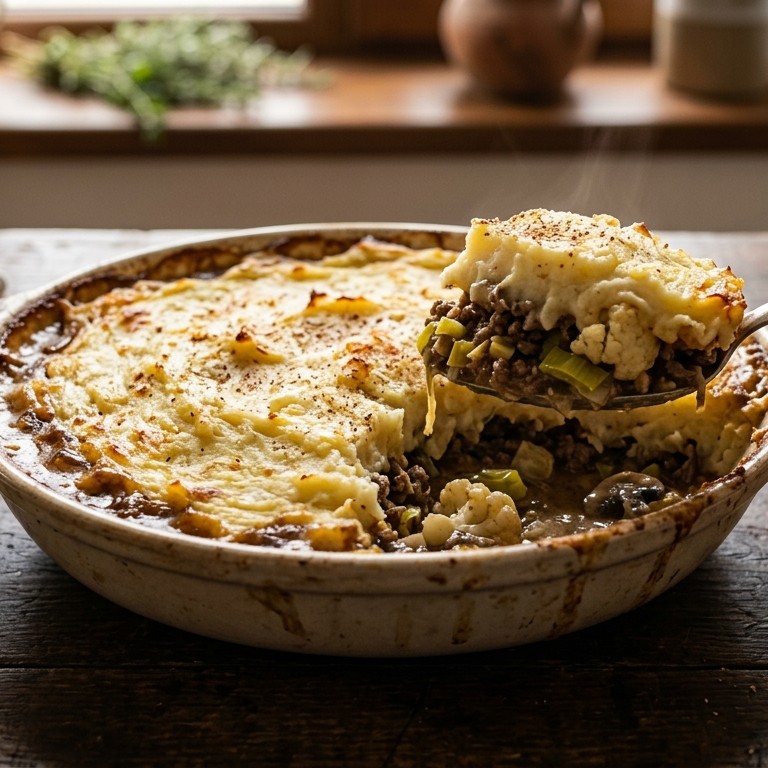 Bloemkool met prei salade