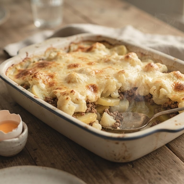Bloemkool-room ovenschotel