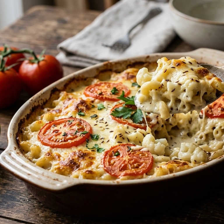 Bloemkoolpasta met kaas