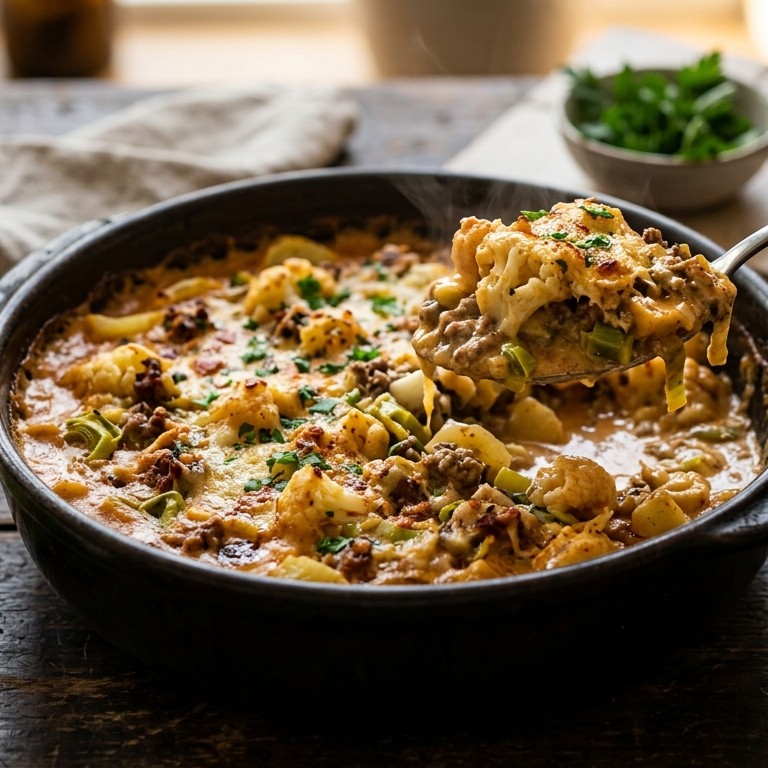 Bloemkoolschotel a la Stroganoff