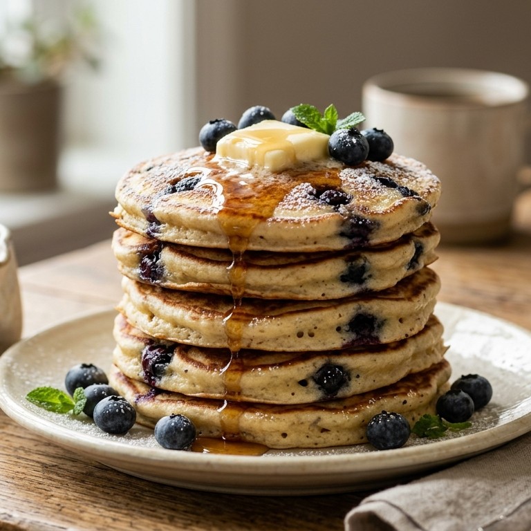 Blueberry pancakes