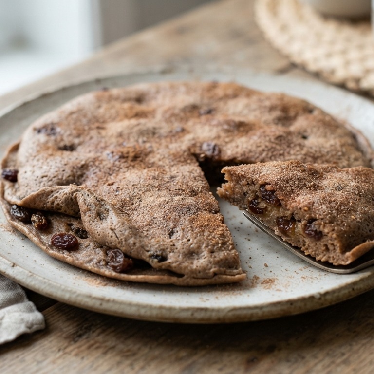 Boekweit pannenkoek met rozijnen
