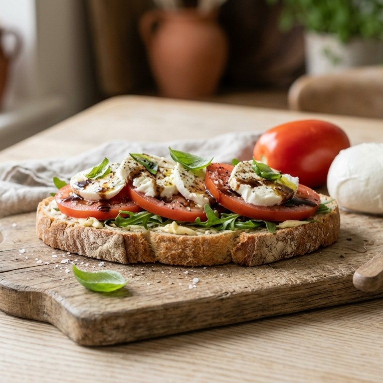 Boerenboterham caprese
