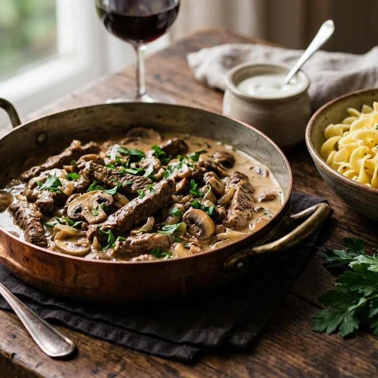 Boeuf stroganov