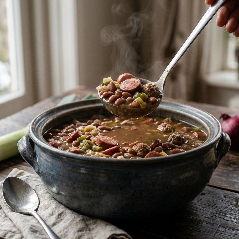 Bonensoep de luxe